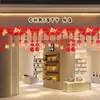 2026 Año del Caballo Decoraciones de Año Nuevo Montaje en Centro Comercial Cortina de Puerta Guirnalda Día de Año Nuevo Festival de Primavera Colgante Decoración Escena