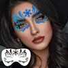 Estêncil de Pintura Facial Infantil para Arte Facial, Cantos dos Olhos, Maquiagem de Palco, Cosplay, Molde de Estêncil DIY de Carnaval
