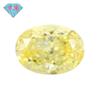 Huagang Gem 9A Forma de Huevo Corte Flor de Hielo Amarillo Ganso Diamante de Alto Carbono Zircón Ovalado Piedra Desnuda Anillo Piedra Principal Venta al por Mayor