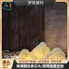 Lámpara de jardín para césped hecha de resina de fibra de vidrio con textura de piedra rugosa, luz impermeable para patio, luz decorativa para paisaje natural al aire libre