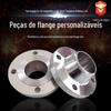 Flange de aço carbono soldada de topo com superfície côncava-convexa e pescoço, tampa de flange plana de formato especial soldada sob alta pressão
