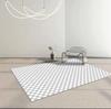 Alfombra de tablero de ajedrez para dormitorio, sala de estar, estilo sencillo, habitación de niña, mesita de noche, mesa de centro, sofá, alfombra de piso a cuadros de celebridades de Internet