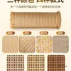 Decoración de Material de Ratán Plástico Pe Malla de Ratán Material de Tejido para Puerta de Gabinete Ratán Imitación Natural Rejilla de Ratán para Techo