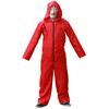 Casa do Dinheiro de Papel Fantasia Cosplay Halloween Infantil Adulto Fantasia Dali Macacão Vermelho Roupa com Capuz Fantasiar-se