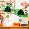 Decoraciones Creativas para el Festival del Bote del Dragón: Colgantes de Panal 3D DIY, Colgantes de Barco Dragón, Adornos Colgantes para Atmósfera Festiva de Supermercado, Tarjetas
