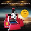 Máquina de Gravação e Fresagem CNC para Serviço Pesado 6060 Máquina de Gravação de Moldes com Estrutura de Leito em Ferro Fundido, Corpo em Ferro Fundido de Precisão para Máquina Óptica