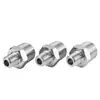 Conector de Acero Inoxidable 304 de Alta Presión con Rosca Externa, Conector Hexagonal Recto Pasante para Tubo de Aceite Engrosado, Conector de Alambre Doble Extremo de Diámetro Variable