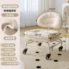 Taburete con Ruedas Giratorias, Taburete Bajo con Ruedas, Nuevo Taburete Móvil Giratorio para Uso Doméstico, Silla Infantil para Cambiarse los Zapatos