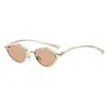 Gafas de sol de moda estilo coreano ojo de gato con patillas anudadas, gafas de sol nuevas de alta gama casual y modernas, gafas para mujer transfronterizas