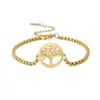 Corte caliente acero de titanio moda personalidad tendencia chapado en oro real de 18 quilates no se decolora joyería pulsera de acero inoxidable