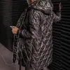 2024 otoño e invierno transfronterizo nuevo europeo y americano comercio exterior transfronterizo con capucha chaqueta acolchada de algodón ropa larga acolchada de algodón