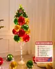 Decoración Navideña Luminosa Mesa Globos Flotantes Árbol de Navidad Tienda con Escaparate Flotante Atmósfera Festiva Arreglo de Escena de Disfraces
