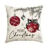 Funda de cojín para sofá temática de Navidad de Amazon transfronteriza, decoración de ambiente navideño, funda de cojín para ventana salediza de coche