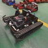 Cortacésped de Control Remoto Tipo Tanque de Alta Potencia, Podadora de Césped para Embellecimiento de Parques, Trituradora de Pasto Guerrero Negro Ht800T