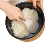 Cuchara para Arroz con Ventosa, Resistente a Altas Temperaturas, Cuchara para Arroz Vertical Antiadherente, Arrocera de Cocina, Grado Alimenticio, de Pie, para el Hogar