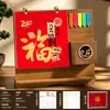2027 Portalápices de Madera Calendario Personalizado Arte de Hierro Calendario Mensual Personalización Empresarial Impresión Publicitaria Regalo Empresarial
