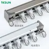 Yi Kai Xuan 2.5mm Extra Grueso Silencioso Riel para Cortina Venta al por Mayor Barra de Cortina Caja para Cortina Riel Deslizante Gancho para Cortina