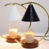 Lámpara de Mesa de Velas Aromáticas de Lujo Asequible para Decoración Creativa Romántica de Dormitorio, Luz Regulable