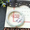 Um Item, Uma FotoJadite Grau A Textura Fina, Úmido e Semelhante à Água, Jade Vermelho com Pontos Dourados, Pulseira Bolo de Osmanthus, Tamanho 52 a 60