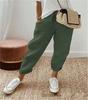 2025 Europa y Estados Unidos transfronterizo Amazon estación independiente pantalones de algodón y lino para mujer bolsillo pantalones casuales elásticos pantalones de mujer