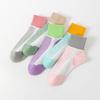 Calcetines Zhuji para mujer, calcetines deportivos de caña media, venta al por mayor, primavera y otoño, para exteriores, absorbentes de sudor, transpirables, para correr, de algodón, estilo académico, calcetines para mujer