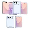 Adequado para capa de celular dobrável iPhone 18 Duo, capa protetora acrílica 2 em 1 transparente Apple 18D minimalista