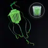Anzuelo Fluorescente Carpa Cabezona Carpa de Hierba Aparejo de Pesca Jaula Monstruo de Agua Gancho Hebilla Roscada Jaula de Cebo para Carpa Cabezona Carpa de Hierba Mina de Agua Jaula de Cebo Garra de Águila Anzuelo de Explosión Anzuelo de Pesca