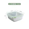 Juego de 3 recipientes de acero inoxidable 304 para alimentos, caja cuadrada sellada estilo coreano con tapa, contenedor de alimentos a prueba de fugas, juego de tres piezas al por mayor