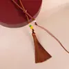 [Boleto Especial Gratis] Cordón de Ágata Tejido a Mano DIY con Borlas para Decoración de Coche y Bolso, Venta al por Mayor de Cordones Decorativos
