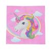 Servilleta de Papel Personalizada con Estampado de Unicornio de Dibujos Animados Colorido Decoración de Mesa de Cocina Servilleta Desechable de Doble Capa Cuadrada de Papel