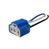 Portalampara para faro de coche y motocicleta de alambre de cobre puro, resistente a altas temperaturas, enchufe de alimentación, conector de alimentación para intermitente y luz de freno