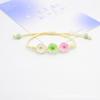 Pulsera de narcisos de flor natural transfronteriza con combinación de colores Joya del Tiempo estilo coreano espécimen vegetal pulsera de flor seca regalo para amigas para mujeres