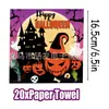 Nuevo Plato de Papel de Halloween Decoración de Fiesta Vajilla Festival Temática de Fantasma Mantel Juego de Banderines