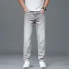 Ropa de Hombre Xintang 2026 Primavera/Verano Nuevo Ligero de Negocios Rectos Ajustados Elásticos Tencel Delgados Jeans para Hombre