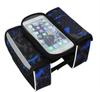 Ciclismo ao ar livre bicicleta touch screen telefone saco impermeável mountain bike frente feixe saco bicicleta sela saco