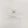 Amazon en stock nuevos accesorios para el cabello transparentes agarre medio primavera 2024 pinza de tiburón pasador en blanco base en bruto venta al por mayor