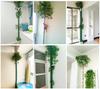Decoração de tubo de água para ar condicionado aquecimento gás embelezamento abrigo planta verde bambu flor artificial casca de plástico