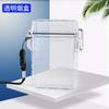 Yi Tian Caja de Cigarrillos Transparente Impermeable Portátil a Prueba de Presión 20 Paquetes Enteros para Hombre para Exterior Caja de Cigarrillos Gruesos con Cordón