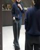 241159 Da Ai Mei Yi Yuan 2026 Novo Estilo Gola Alta Zíper Cor Sólida Jaqueta Calça Casual Moda Emagrecedora Roupa Feminina