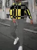 Traje de Sudadera con Cuello Redondo y Pantalón para Hombre Temu Transfronterizo Estampado 3D Moda Hip-Hop al Aire Libre Ropa Deportiva