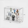 Vitrina panorámica transparente para coches a escala, con un diseño de acrílico de alta gama y puertas magnéticas, perfecta para almacenar y exhibir bloques de construcción LEGO