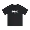 Camiseta Deportiva Casual Holgada de Manga Corta con Estampado Degradado Lavado Marca de Moda Estilo Americano Corteiz Alcatraz