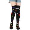 Medias de Vaca de Lunares Transfronterizas Calcetines de Lunares Hasta la Rodilla Calcetines de Atrezo para Cosplay Calcetines de Lunares para Festivales Europeos y Americanos