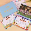 Certificado de Graduación para Niños de Preescolar Dibujo Animado Creativo Cuero Conmemorativo Foto de Grupo Clase de Graduación Personalización Lf