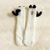 Otoño e Invierno Nuevos Calcetines Largos de Forro Polar Coral Dibujos Animados Lindo Sin Talón Espesor Cálido Calcetines para Casa para Piso