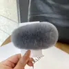 Pinza para el pelo de pelo de conejo Rex real de estilo coreano, Pinza para el pelo de felpa súper grande y linda, Accesorio para el pelo de pelo, Pinza BB, Pinza de pelo de felpa de celebridad de Internet