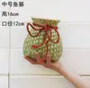 Cesta de Bambú Tejida Cesta Pequeña de Bambú Cesta de Espalda de Bambú Cesta de Bambú Pura Hecha a Mano Trampa para Peces Cesta para Flores de Hogar Infantil Cesta de Almacenamiento Decoración