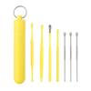 Herramienta para recoger orejas, portátil para el hogar, juego de púas de acero inoxidable, púas para orejas, juego de cucharas para orejas