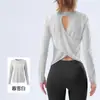 Conjunto de Yoga de Secado Rápido con Sensación de Segunda Piel para Mujer Otoño Temprano Cubre-traje Hueco de Manga Larga Pantalones de Nueve Puntos de Cintura Alta Levanta Glúteos Pilates Conjunto de Dos Piezas