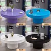 Mesa de Billar Redonda para Casa Interior Mesa de Billar Multifuncional Estándar Mesa de Billar para Nueve Bolas Americanas Mesa de Billar Personalizada para Villa